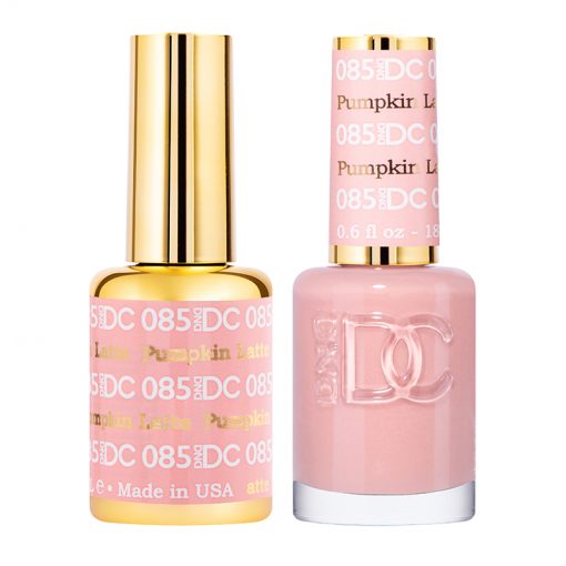DND DC Gel Nail Polish - Pumpkin Latte Shade #085 Duo Set