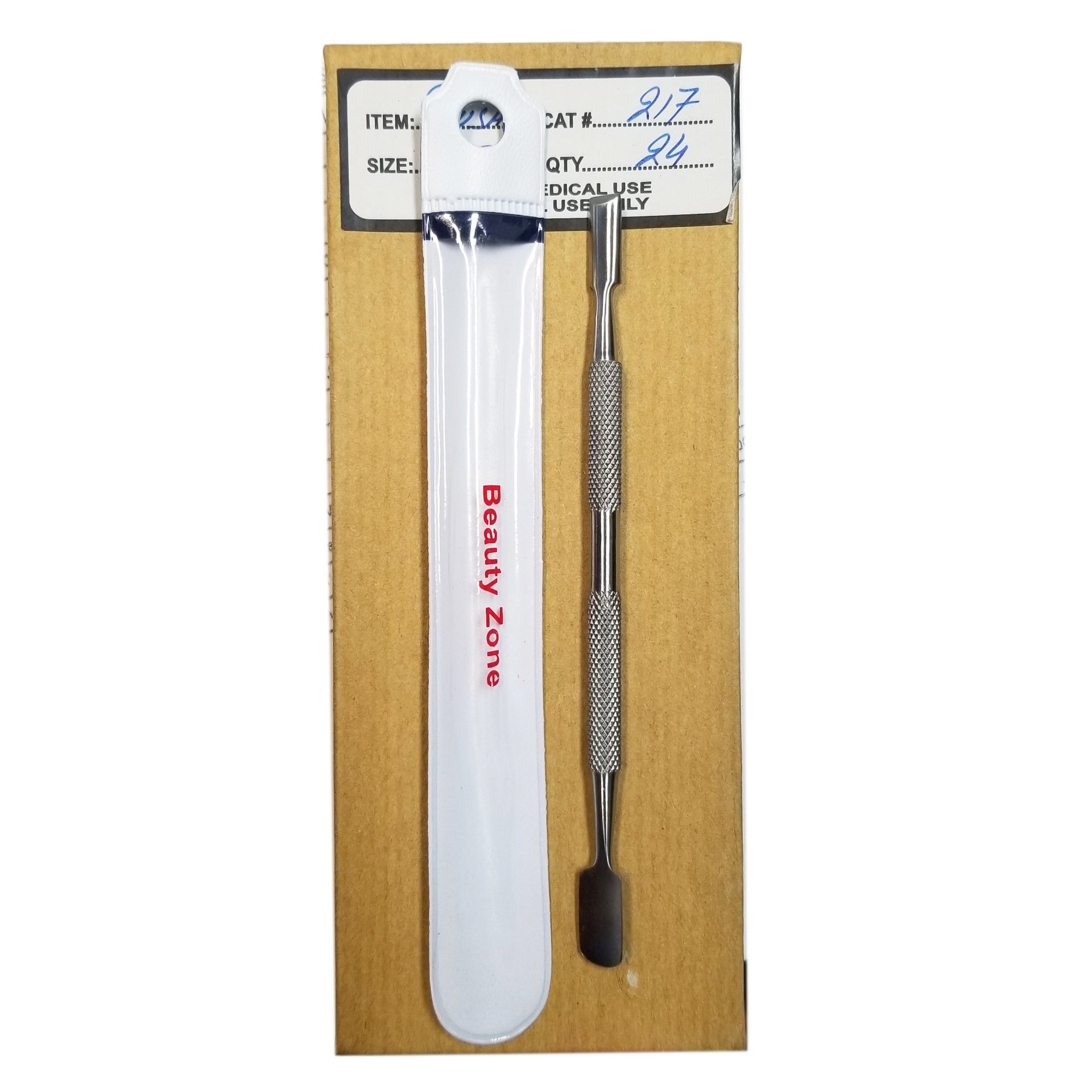 BeautyZone Professional Cuticle Pusher Model Sm - 217 for Perfect Nail Care