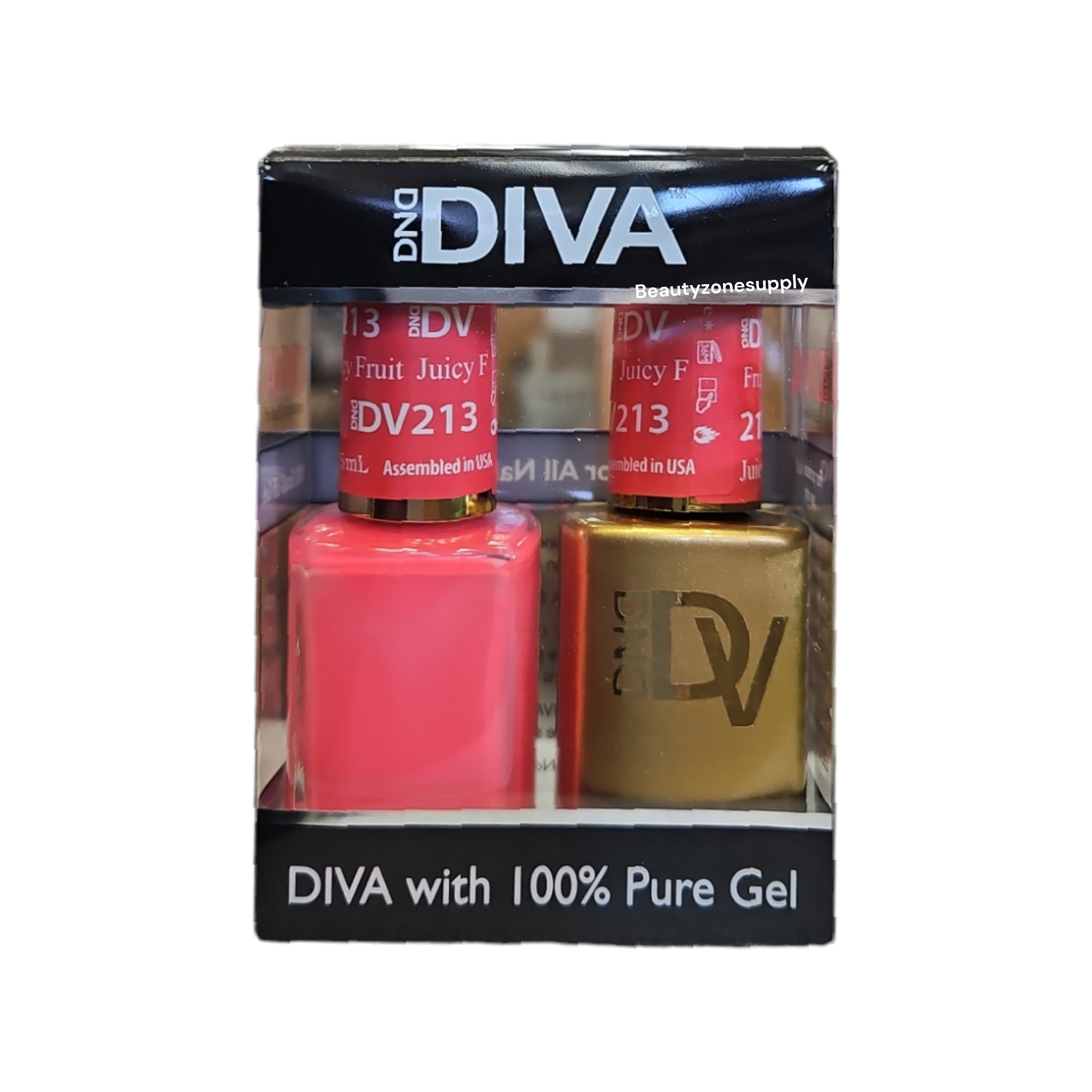 DND Diva 213 Gel & Lacquer Set - Juicy Fruit Shade