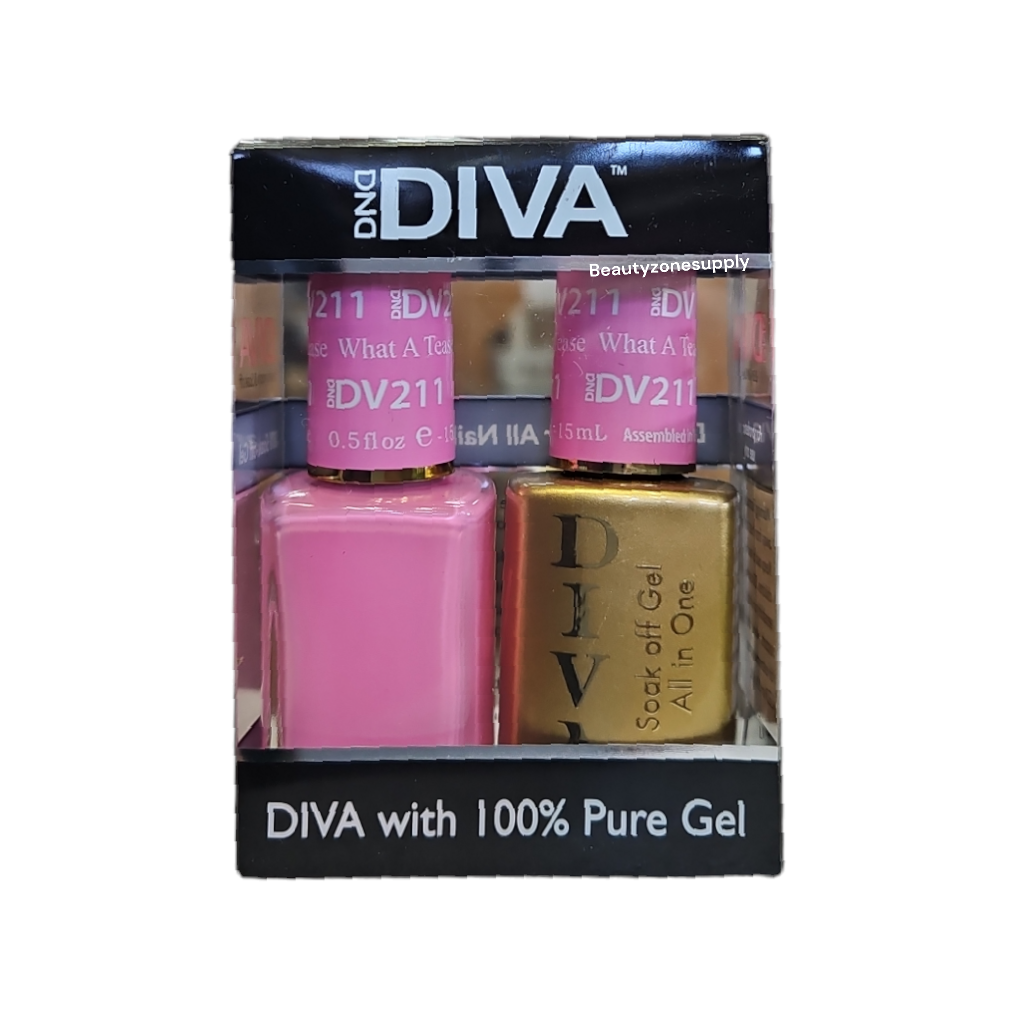 DND Diva 211 Gel & Lacquer Duo - What A Tease Nail Polish