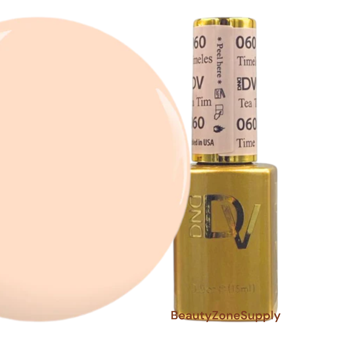 DND Diva Brand Gel Nail Polish, 0.5 Ounce, Shade 060 Timeless Tea