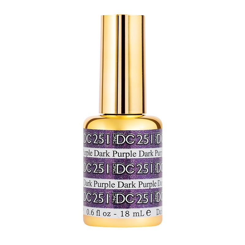 DND DC Gel - 0.5 oz Dark Purple Glitter Metallic Mermaid #251