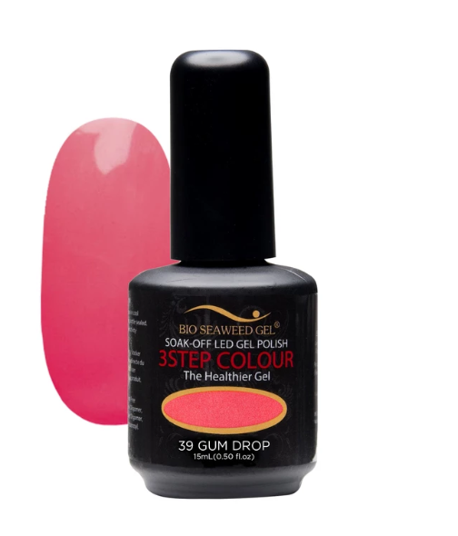 Bio Seaweed Three - Step Professional Gel Polish No. 39 Gumdrop for Stunning Nails