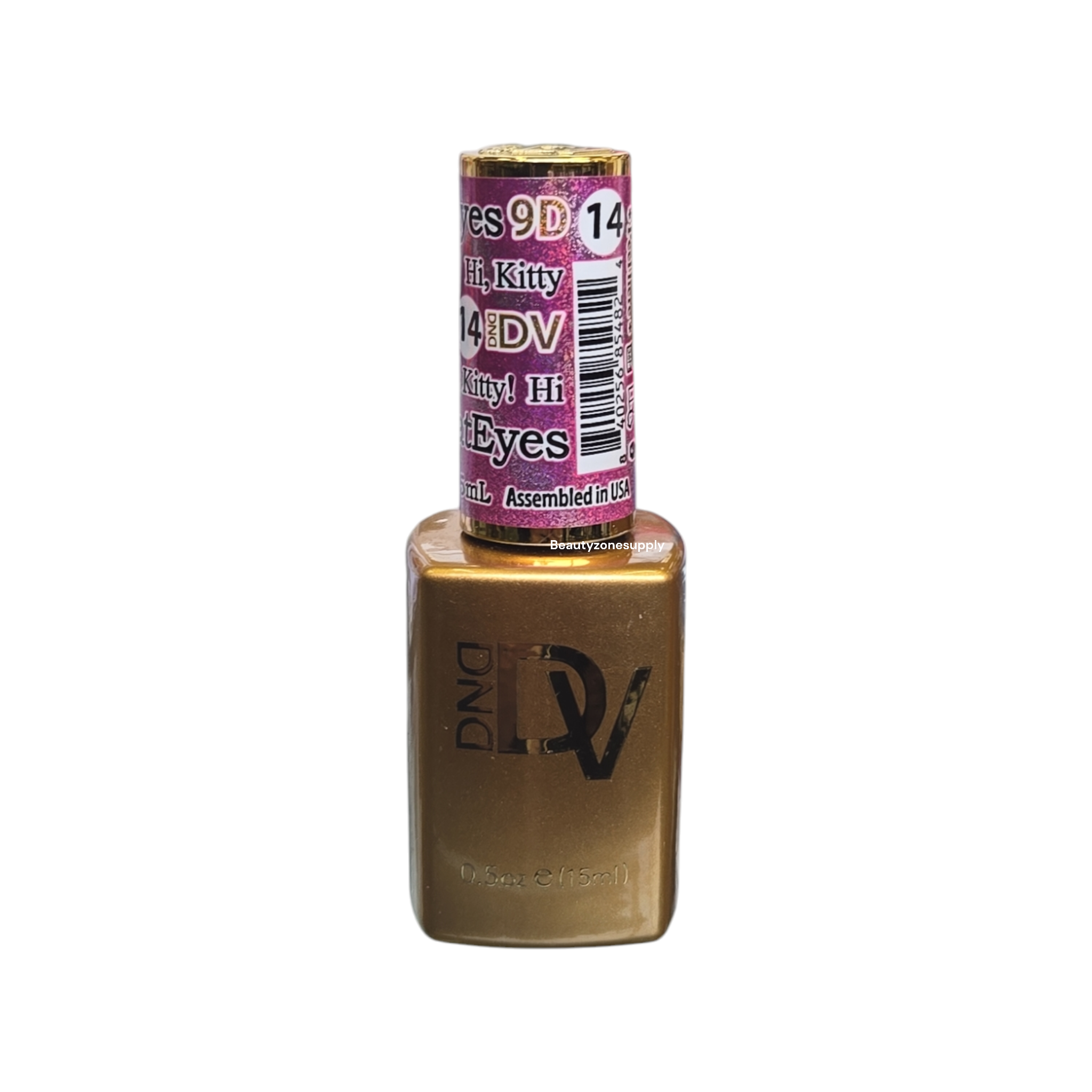 DND Diva 9D Candy Cat Eye Gel Nail Polish #14 Hi Kitty Design