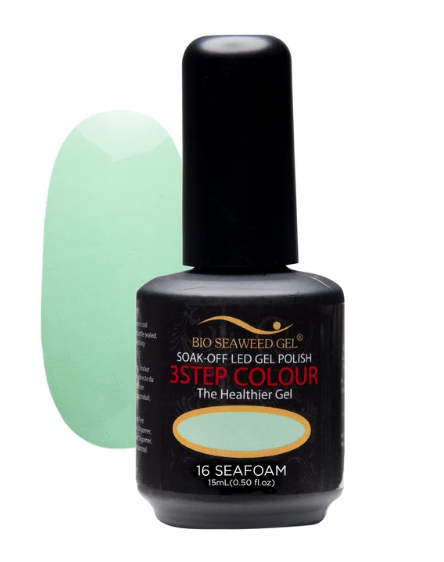 Bio Seaweed 3-STEP Gel Polish in 16 Seafoam Shade, 15mL