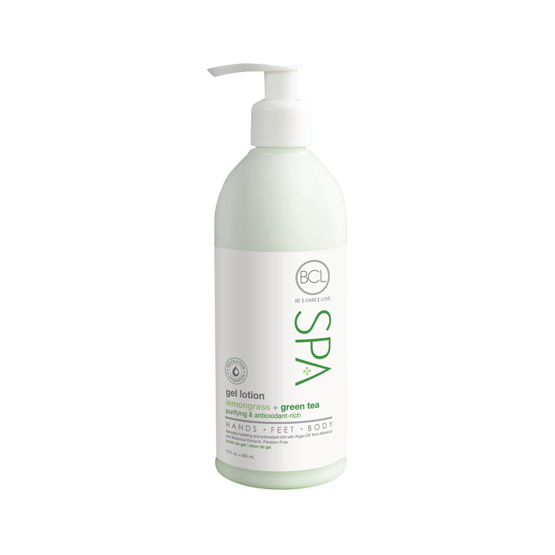 12oz BCL SPA Gel Lotion with Refreshing Lemongrass and Green Tea