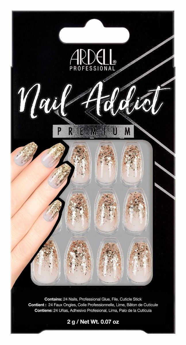 Ardell Premium Press - on Nails for Nail Addicts: Dripping in Gold Style #54608