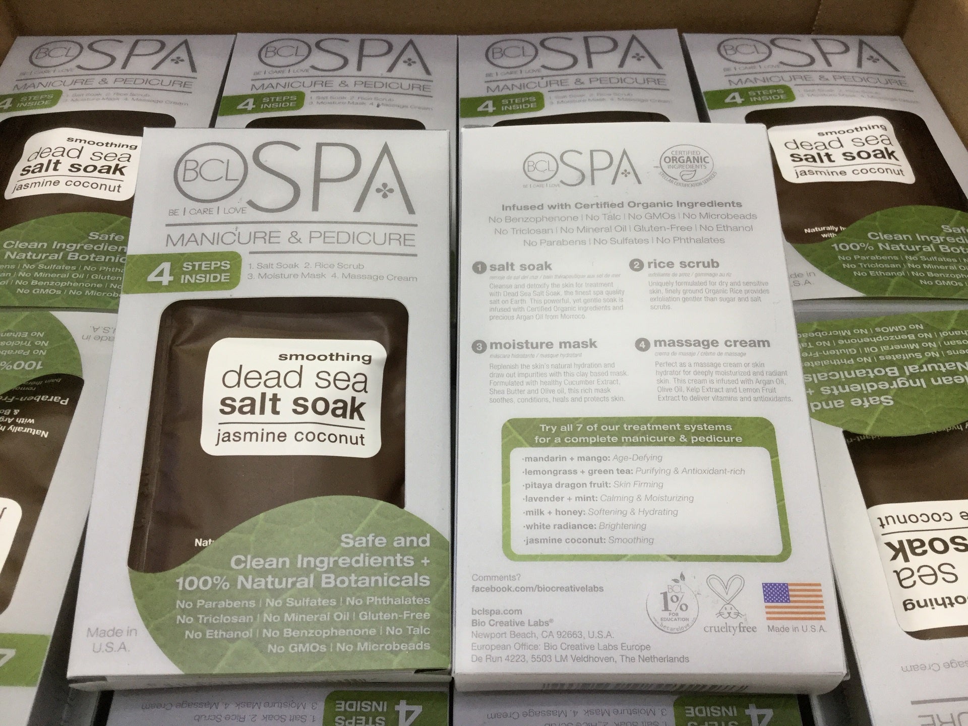 BCL SPA 50 - Piece Set of 4 - in - 1 Jasmine Coconut System