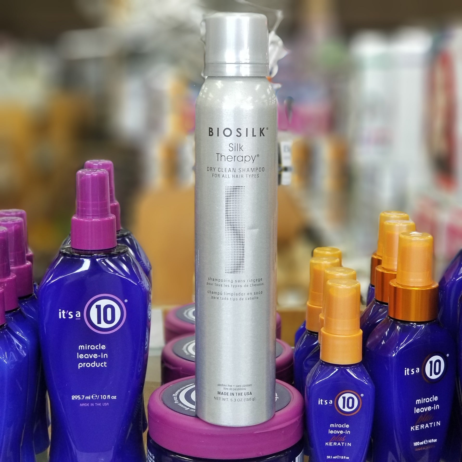 BioSilk Unisex Silk Therapy Dry Clean Shampoo - 5.3 Ounce Bottle