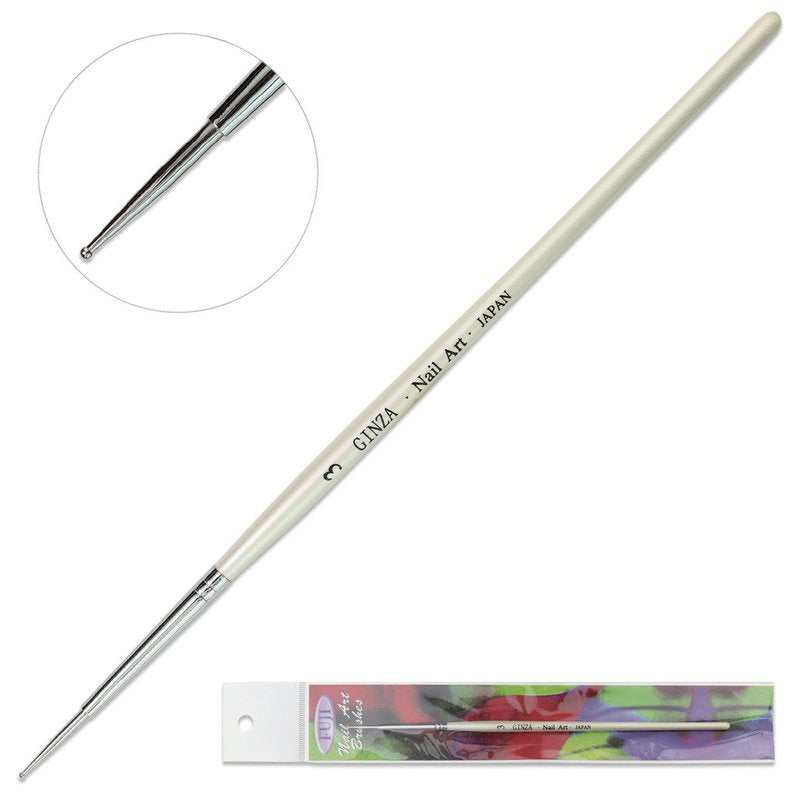 Ginza Professional Nail Art Marbling Brush ART#3 H03 for Creating Unique Nail Designs