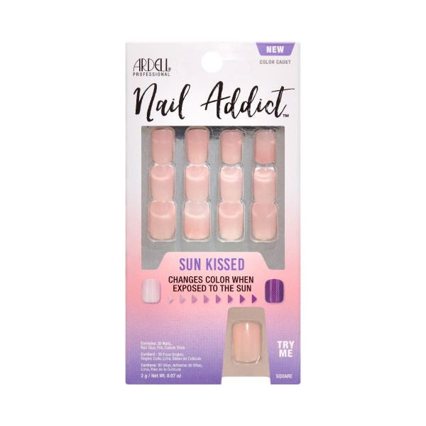 Ardell Nail Addict Sun Kissed Cadet Press - on Nails #36611