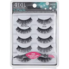 Ardell Professional Natural Collection: 5 - Pack Set of #101 Demi False Eyelashes for Glamorous Looks - Final Sale