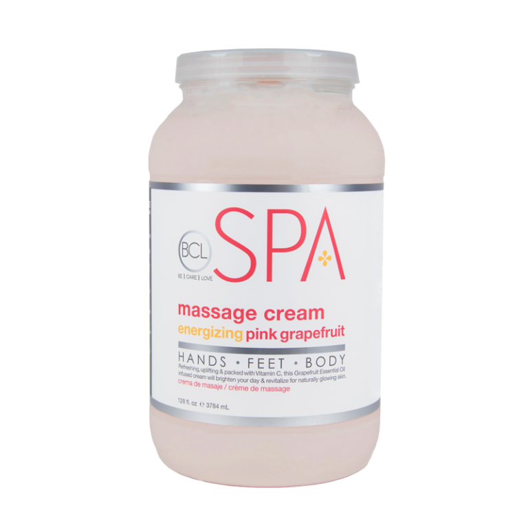 BCL SPA Pink Grapefruit 128oz Gallon Massage Cream for Hydrating Skin