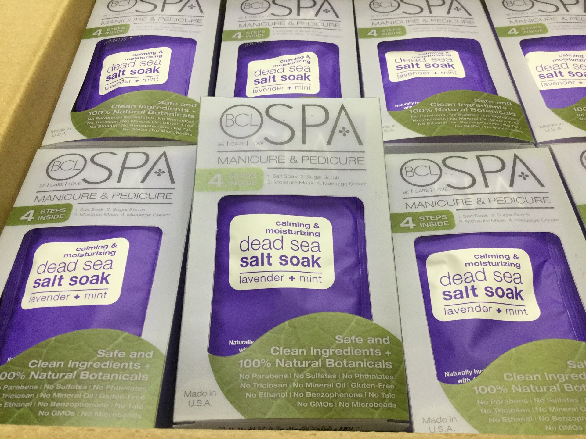 BCL SPA 4-in-1 System Set of 50 Cases with Lavender and Mint Fragrance