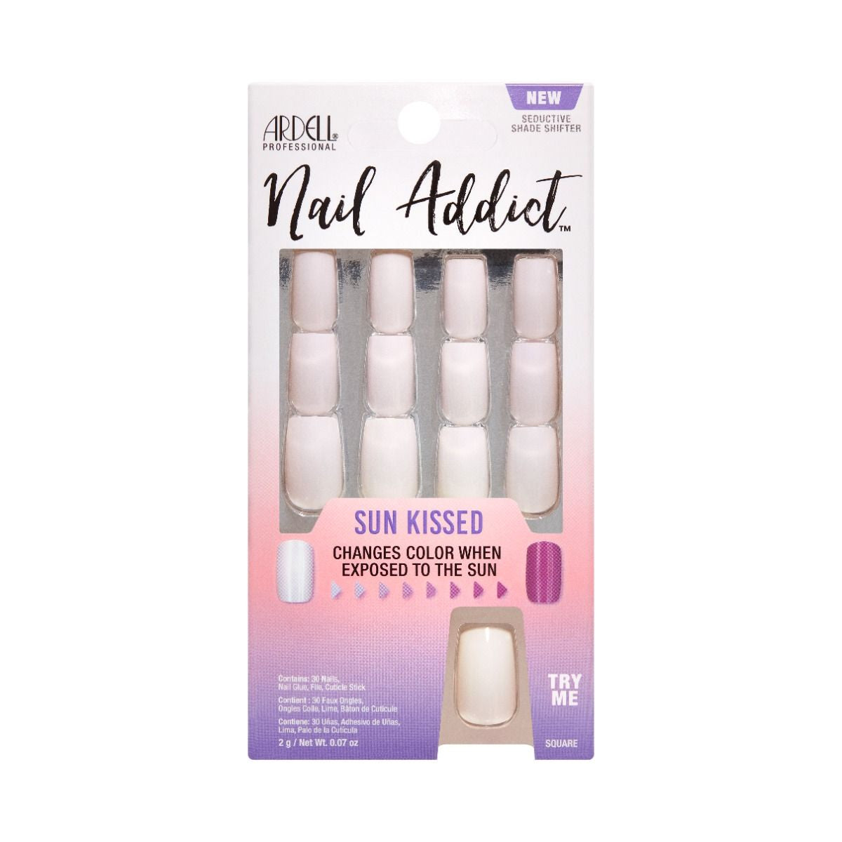 Ardell Press-on Artificial Nails - Nail Addict Collection, Sun Kissed Alluring Shade Shifter #36666