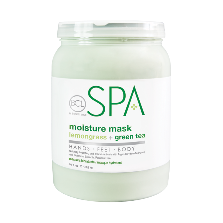 BCL SPA 64oz Lemongrass and Green Tea Infused Moisture Clay Mask for Hands, Feet and Body