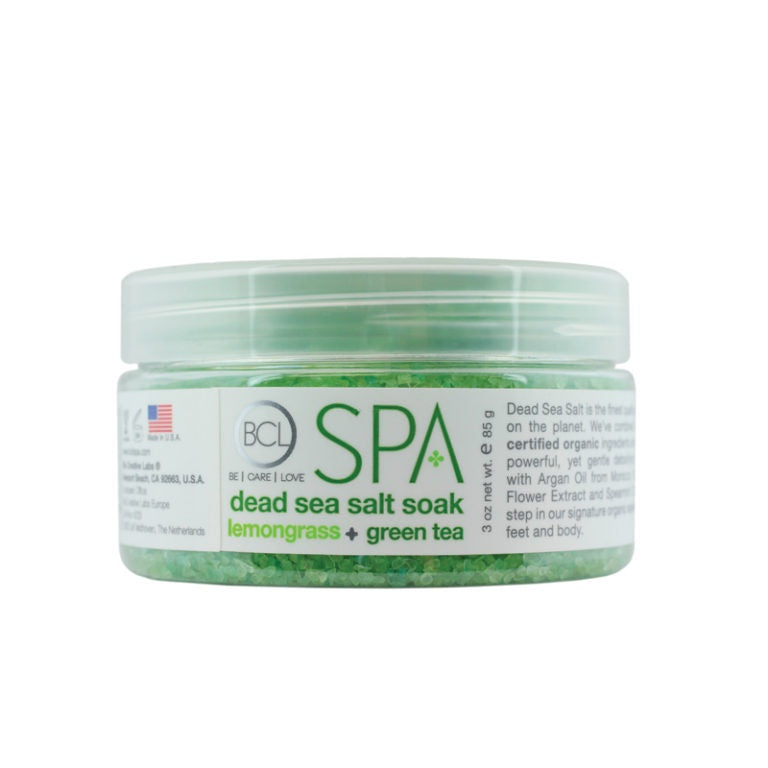 BCL SPA Luxury Dead Sea Salt Bath Soak with Lemongrass and Green Tea - 3 Ounce