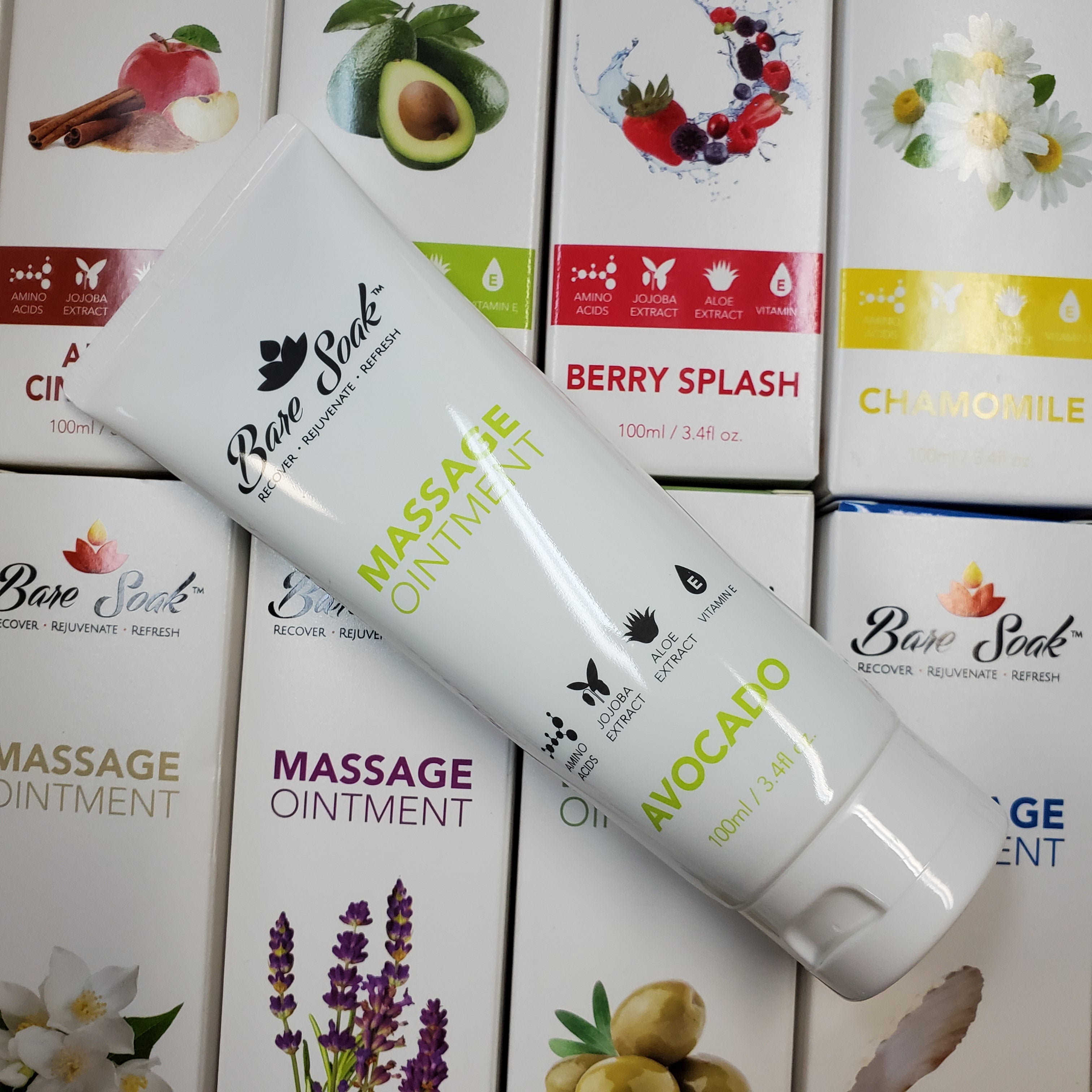 100 mL (3.4 fl oz) Bare Soak Moisturizing Massage Lotion