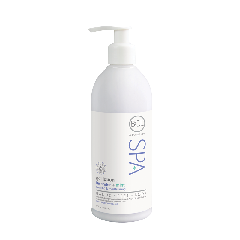 BCL SPA 12oz Gel Lotion with Relaxing Lavender and Refreshing Mint