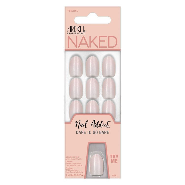Ardell Premium Press-on Nails - Naked Collection, Pristine #37425, Daring You to Embrace the Bare Nail Look