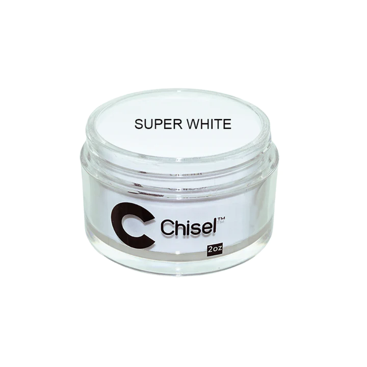 2 oz Super White Chisel Acrylic and Dipping Powder for Stunning Nail Designs