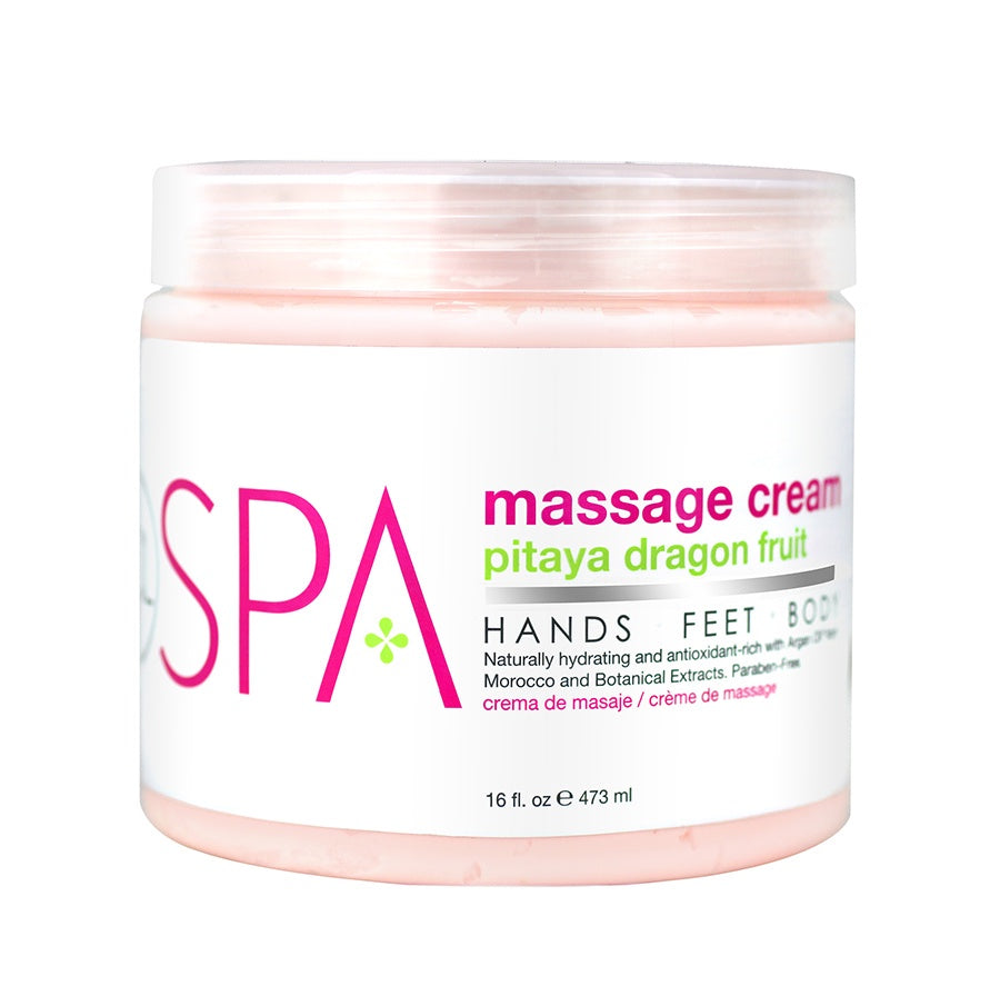 BCL SPA Pitaya Dragon Fruit Massage Cream (16 ounces) for Firm and Radiant Skin