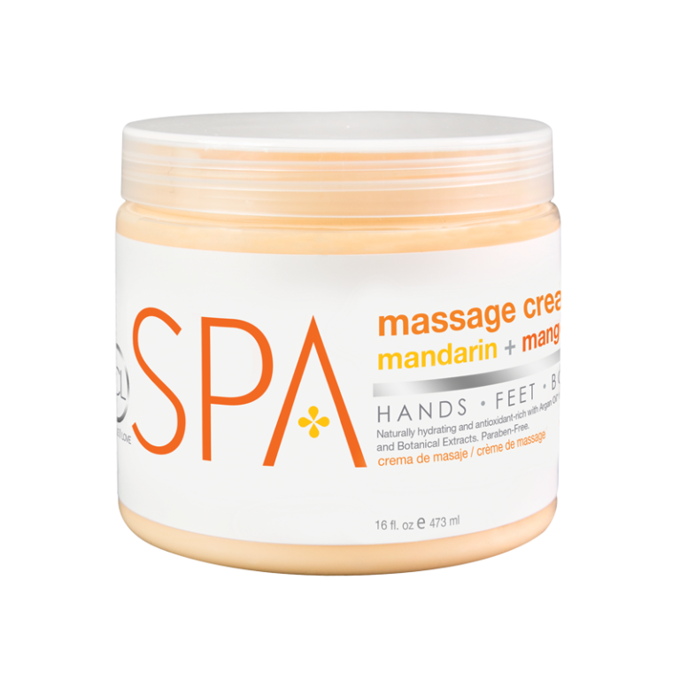 16oz BCL SPA Mandarin & Mango Massage Cream for Radiant Skin