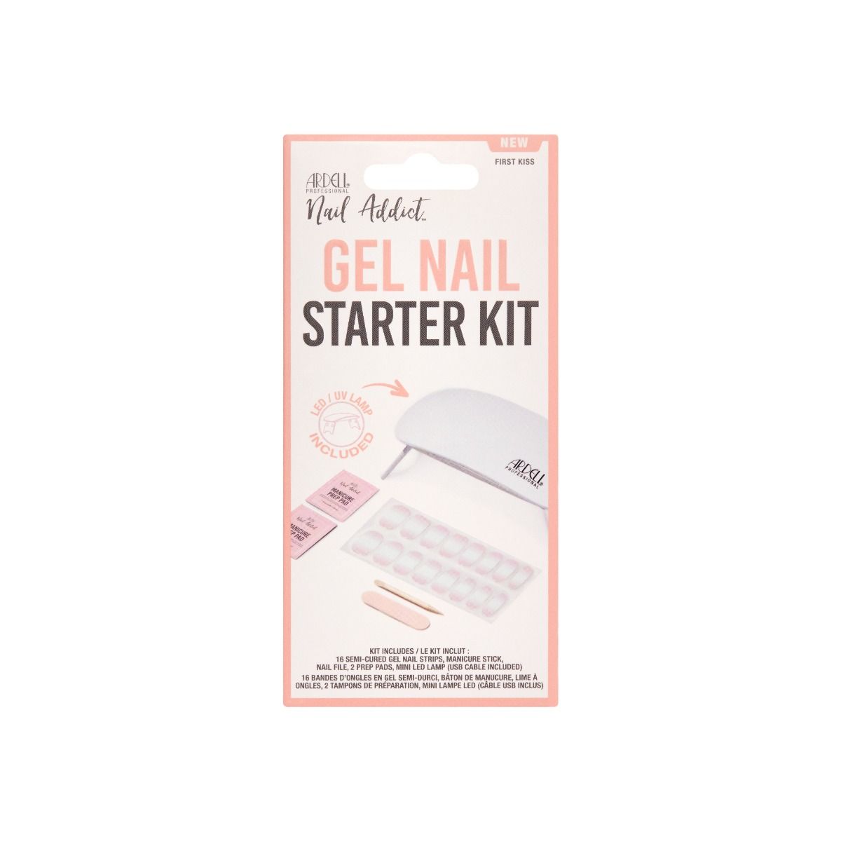 Ardell Gel Nail Strips Starter Kit - First Kiss Collection #37913 for Beautifully Manicured Nails