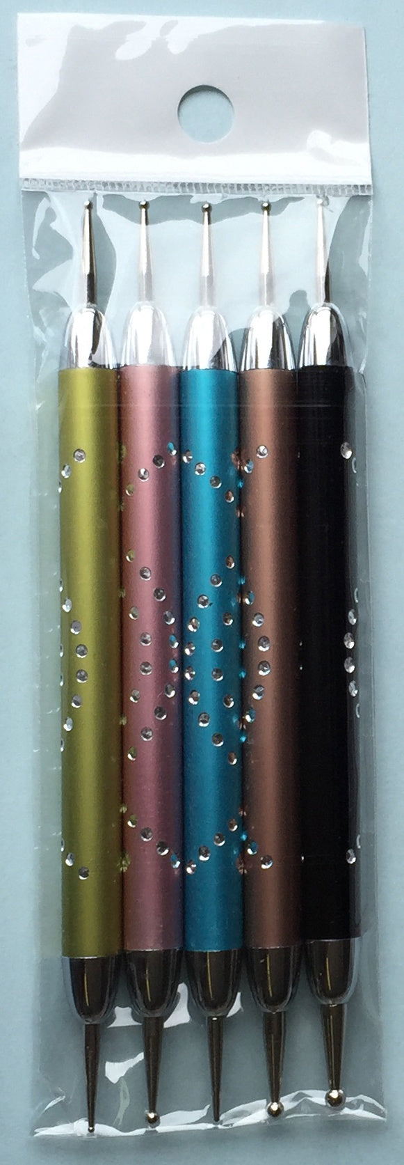 Set of 5 Artistic Aluminum - Handled Dotting Tools