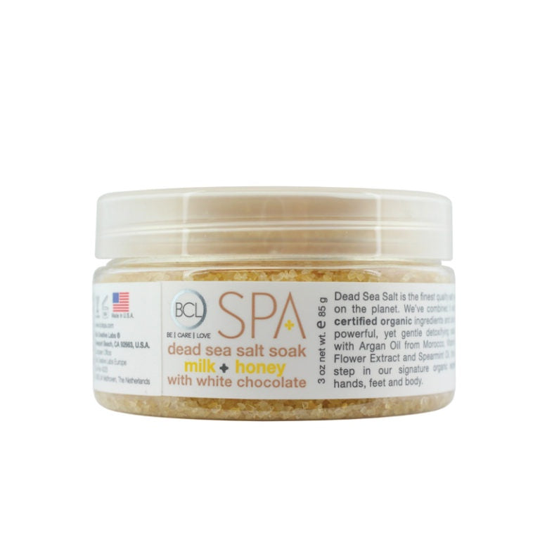 BCL SPA 3oz Dead Sea Salt Soak with Milk, Honey and White Chocolate