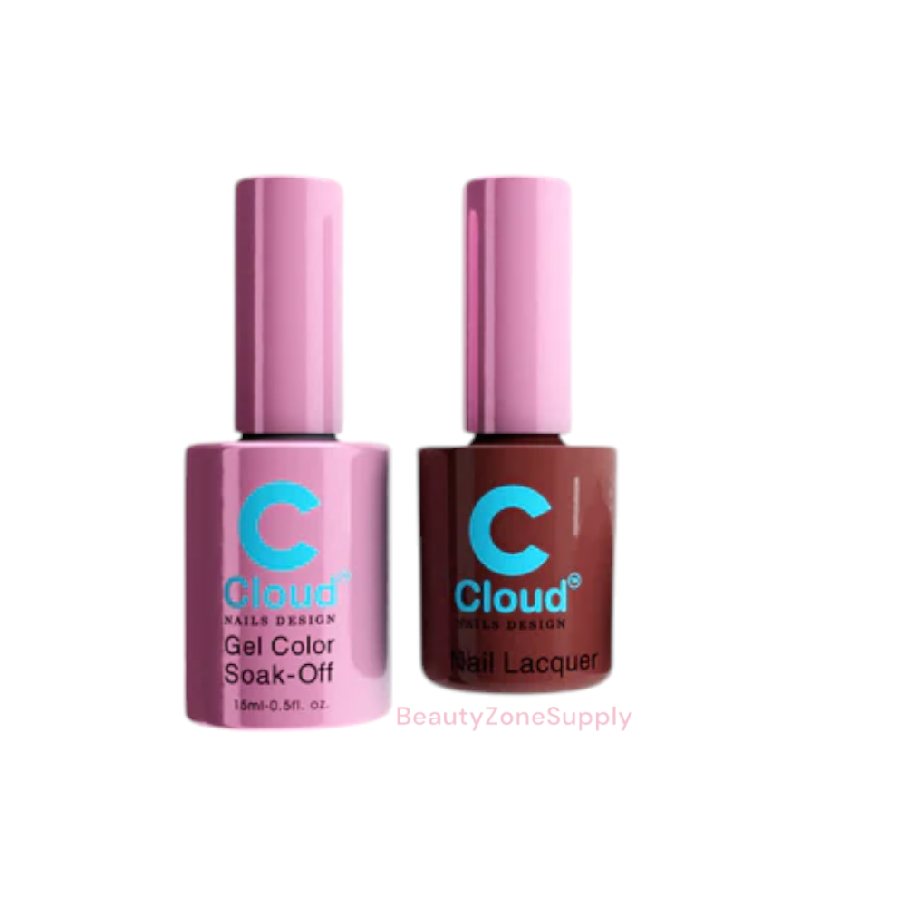 Chisel Cloud Gel & Lacquer Duo - Florida Collection Shade #090, Ideal for Manicures