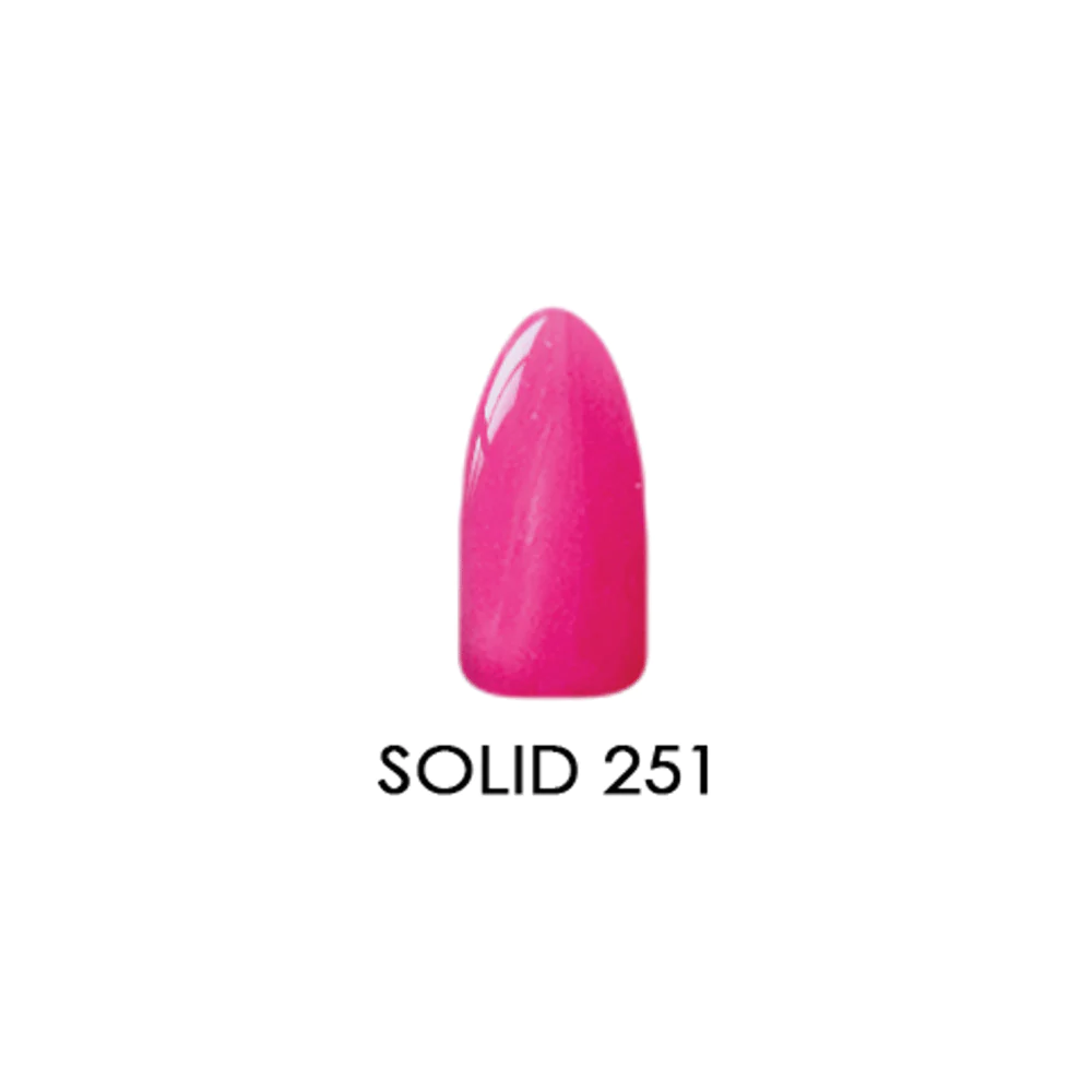 Chisel 2 - in - 1 Acrylic and Dipping Powder, 2 - ounce Solid Version, Shade 251 for Stamped Nail Designs
