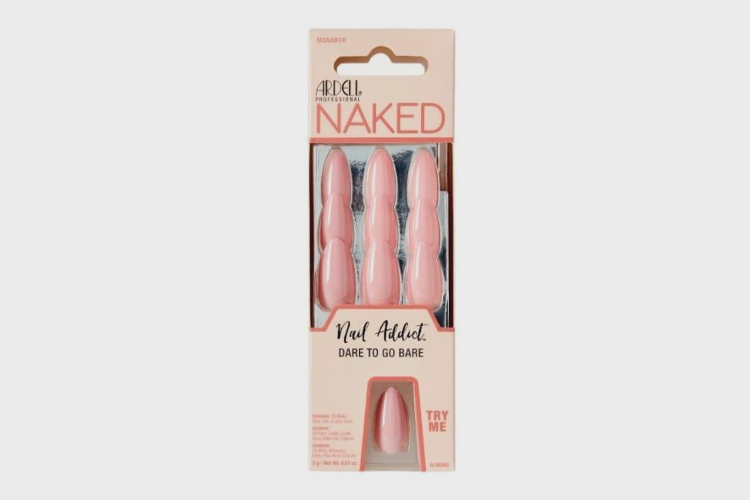 Ardell Premium Press-on Nails Naked Monarch #37429 - Dare to Go Bare