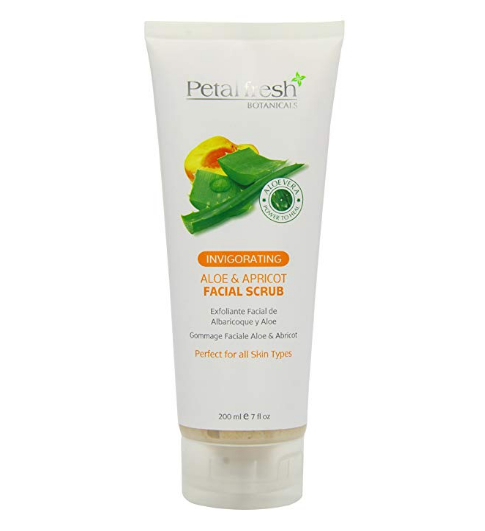 BCL Petal Fresh Natural Aloe and Apricot-Based Organic Facial Exfoliating Scrub - 7 Ounce