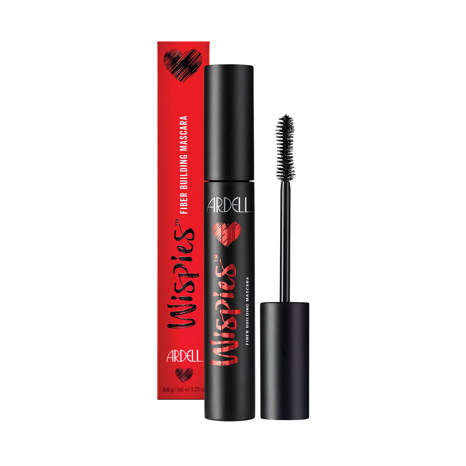 Ardell Jet Black Wispies Fiber - Building Mascara for Dramatic Lashes