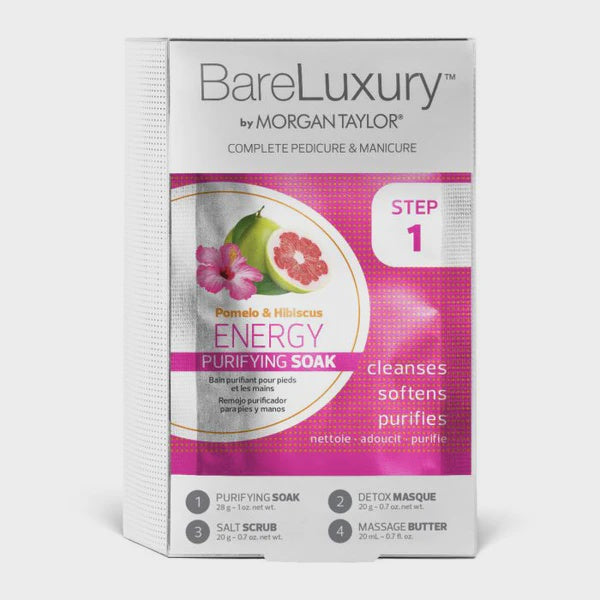 Bare Luxury Pedicure 4-in-1 Set with Pomelo and Hibiscus Scent, 48-Pack Case #3623002