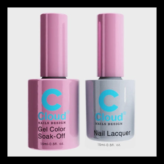 Florida Chisel Cloud Duo: High - quality Gel & Lacquer Set #103