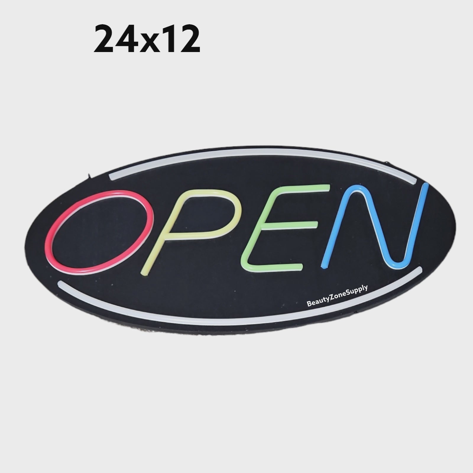 24x12 inches LED Business Neon Open Sign - Model OP2412 for Commercial Use