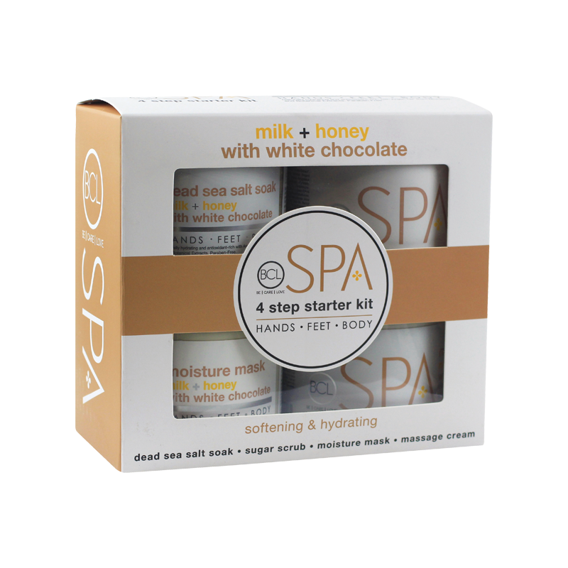 BCL SPA 16oz Milk, Honey & White Chocolate 4-Step Starter Kit