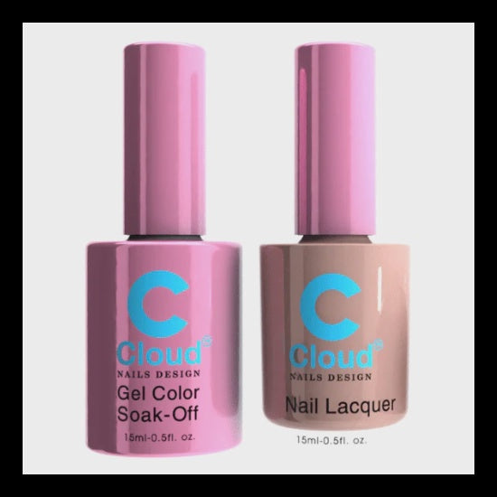 Florida Collection Chisel Cloud Duo: High - quality Gel Polish & Matching Lacquer #108