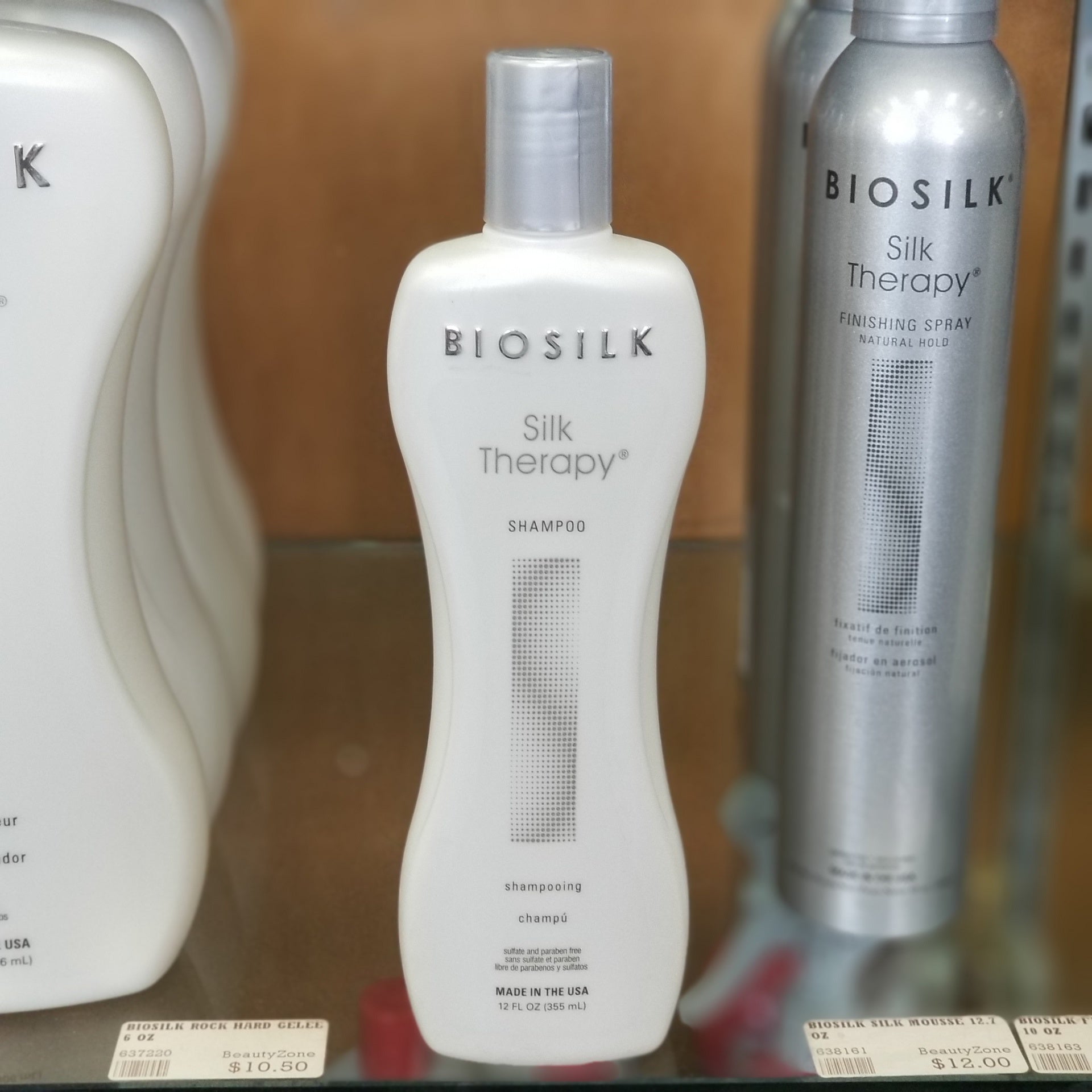 Biosilk Silk Therapy Professional Hair Shampoo, 12 Ounce Bottle (#BSSTS12)