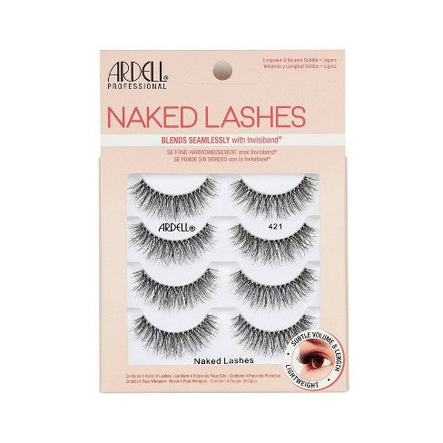 Ardell 4-Pack Naked Strip Lashes Style 421 #69871