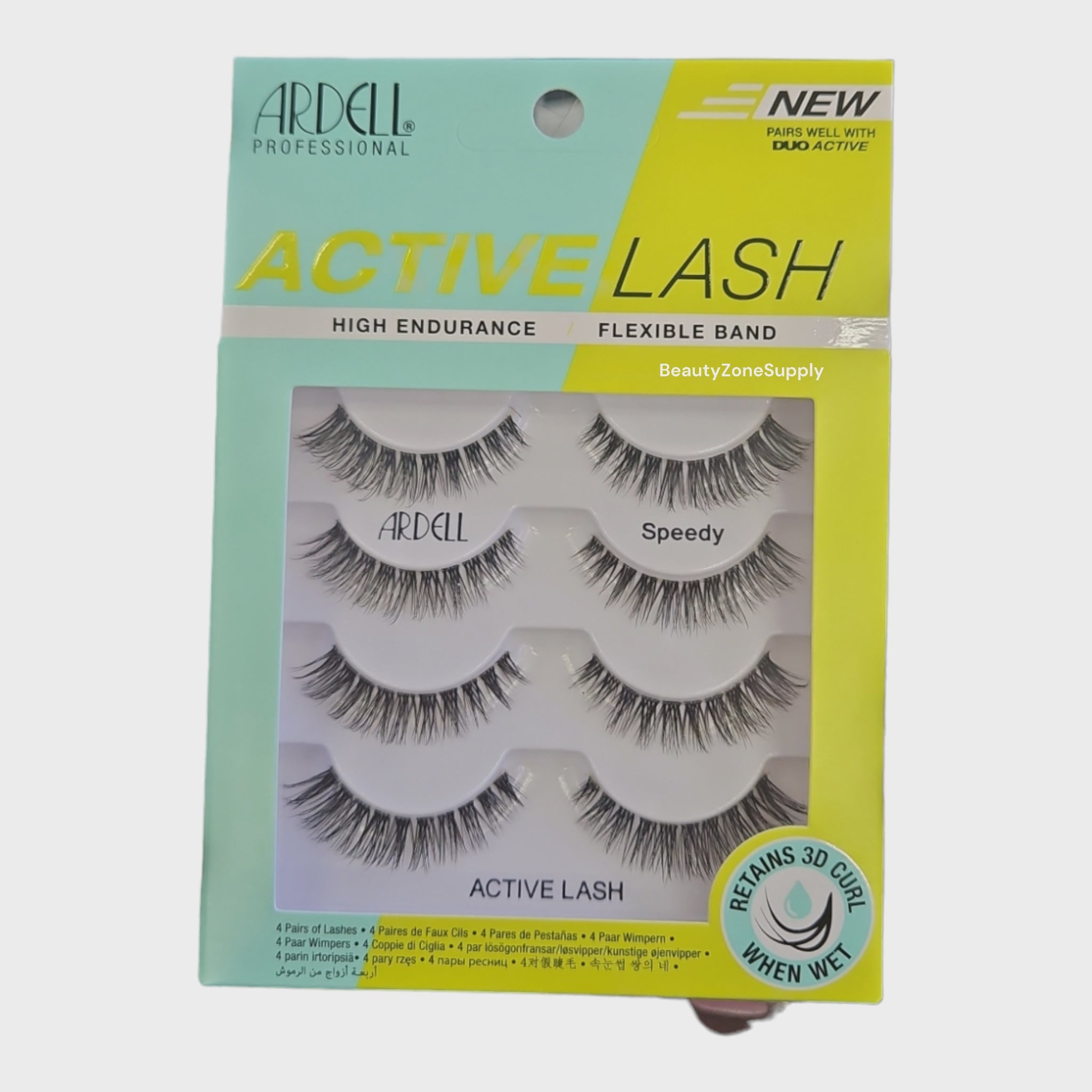 Ardell 4 - pack Active Speedy Eyelashes #37341