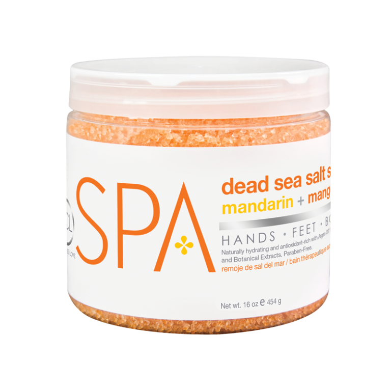 BCL SPA 16oz Dead Sea Salt Bath Soak with Mandarin and Mango Fragrance