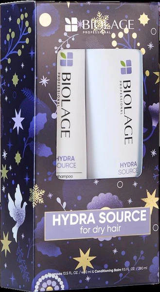 Biolage Hydra Source Shampoo and Conditioning Balm Holiday Gift Set