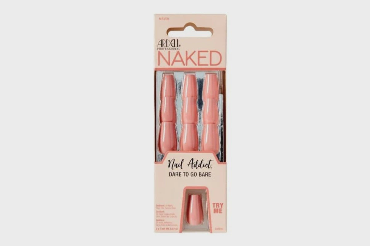 Ardell Premium Press-on Nails - Naked Maven #37427, Classic Nude Style