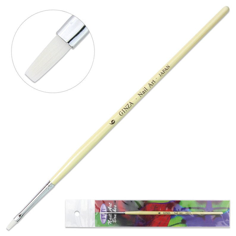 Ginza #244 Professional Nail Art Brush - Ideal for One - Stroke Patterns