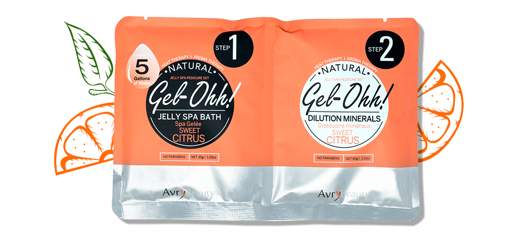 Avrybeauty Sweet Citrus Jelly Spa Pedi Bath - 30 - Piece Set