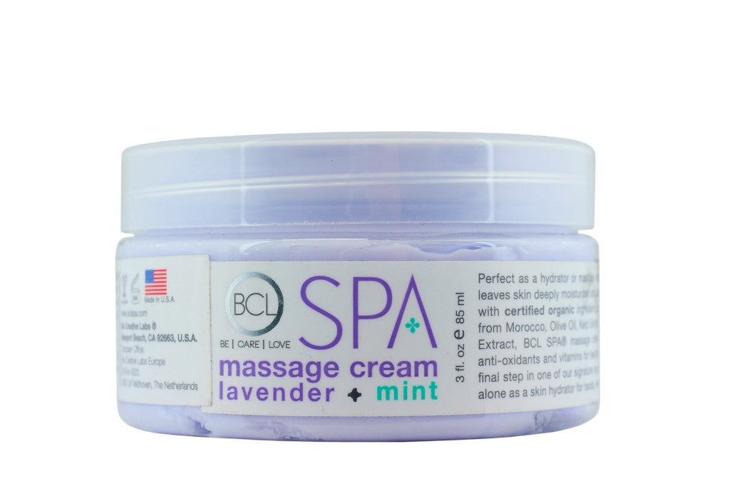 BCL SPA 3oz Lavender + Mint Moisturizing Massage Cream