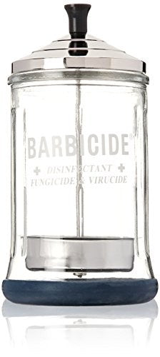 21-Ounce Mid-Size Barbicide Disinfectant Jar for Salons and Barbershops